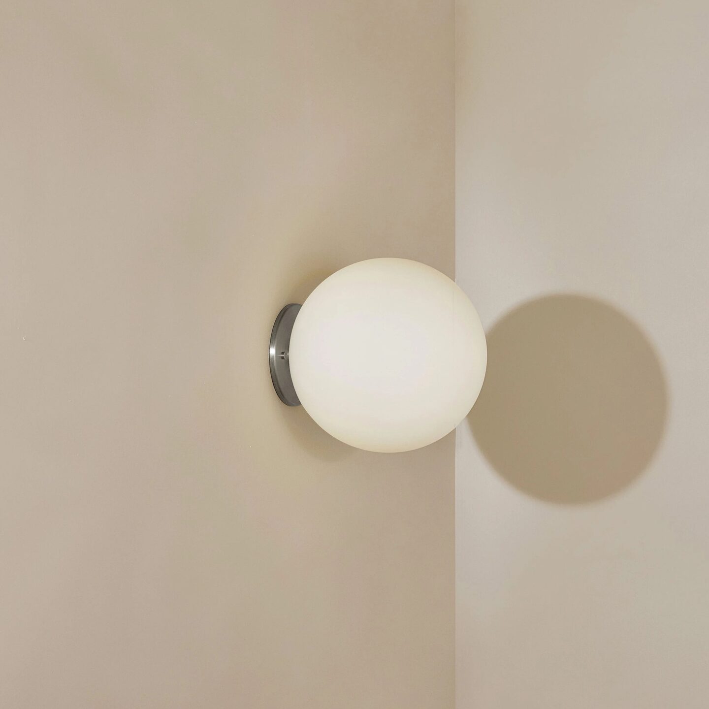 Orb Surface Sconce Large Brushed Nickel